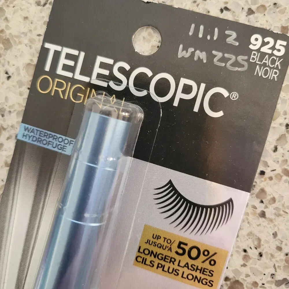 L'Oreal Paris Telescopic Original WATERPROOF Mascara 925 BLACK 0.24 fl oz✨️NIP✨️